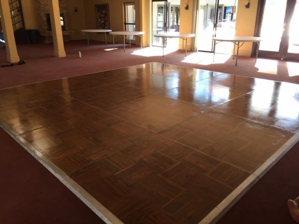 Brown Wooden Dance Floor