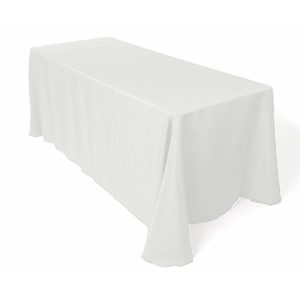 White Rectangle Tablecloth