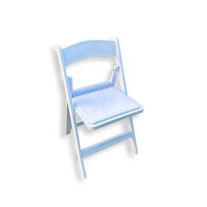 White Resin Chair - No Background